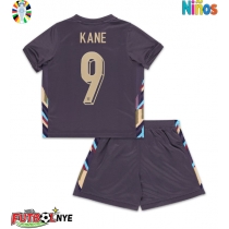 Camiseta Inglaterra Harry Kane #9 Visitante Equipación para niños Eurocopa 2024 manga corta (+ pantalones cortos)